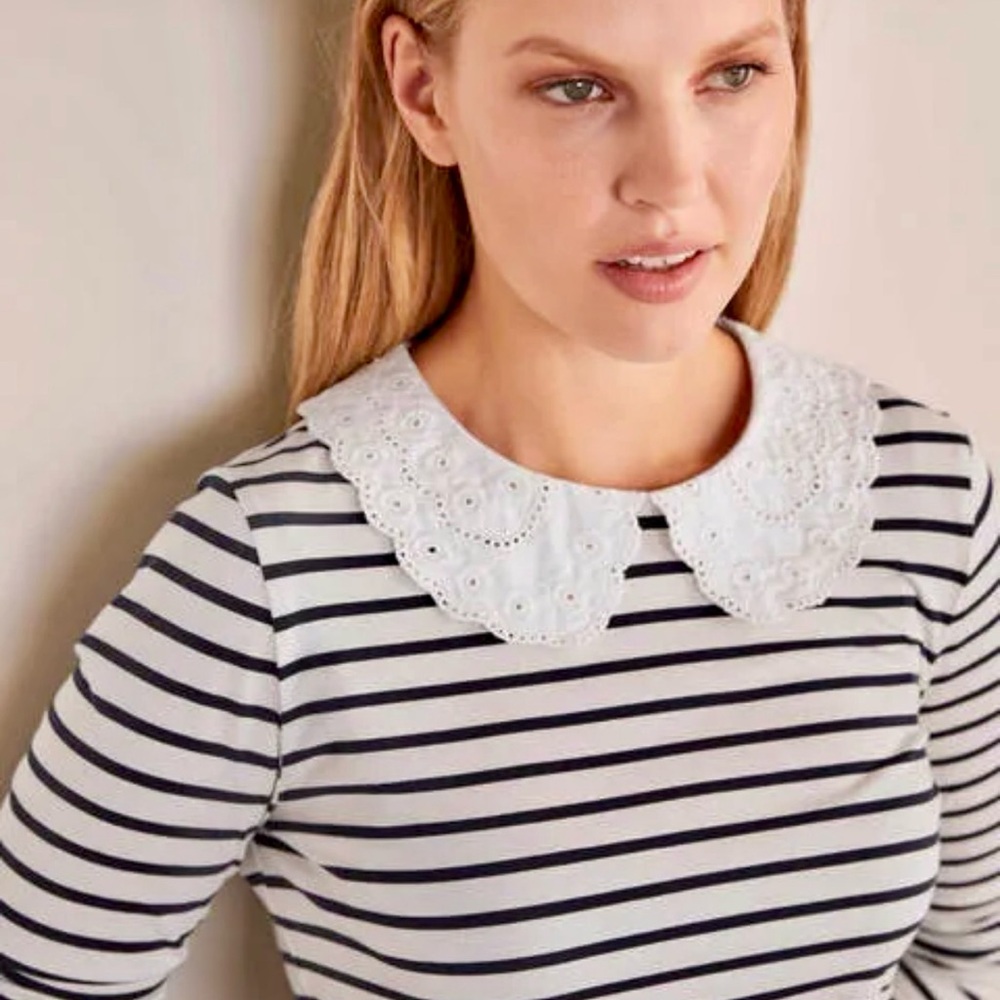 NWT Boden Glorious British Style Kathleen Jersey Top